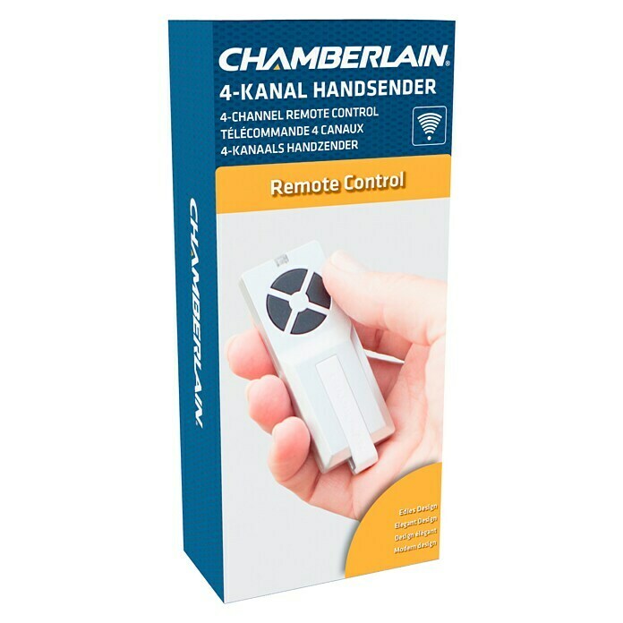 Chamberlain 4-kanaals handzender TX4RUNI (Passend bij: Chamberlain garage- en buitendeuraandrijvingen, Reikwijdte: 300 m)