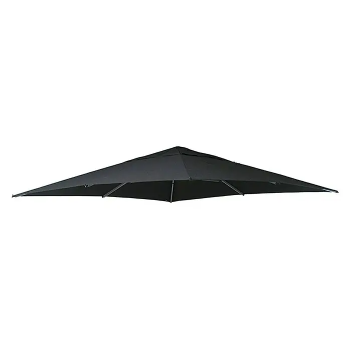 Sun Garden Schirmbezug - Schwarz, 320 x 320 cm - Schwarzer quadratischer Pavillon-Ersatzbezug.  Der Bezug spendet Schatten und schützt vor Sonne und leichtem Regen im Außenbereich.
