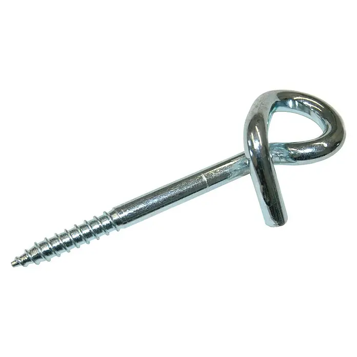 Stabilit RinghakenØ x L: 8,8 x 120 mm, Stahl, Verzinkt, 2 Stk. - Bild einer verzinkten Schraube mit Öse. Ideal zum Aufhängen von leichten Gegenständen im Innen- und Außenbereich.