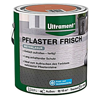 Ultrament Betonlasur Pflaster Frisch (Rot)