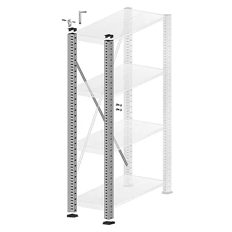 Scholz System Regalpfosten Anbauelement