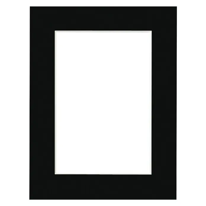 Nielsen Passepartout White Core - Schwarz, Bildformat: 20 x 30 cm, L x B: 30 x 40 cm - Schwarzer Bilderrahmen mit weißem Innenraum, ideal zum Einrahmen von Fotos, Kunstdrucken oder Dokumenten. Für stilvolle Präsentation.
