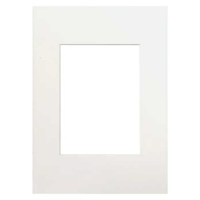 Nielsen Passepartout White Core - Porzellan, Bildformat: 13 x 18 cm, L x B: 21 x 29,7 cm - Weißer Bilderrahmen mit rechteckigem Ausschnitt für Fotos oder Kunstwerke. Schlichtes Design, ideal für moderne Interieurs und Galerien.