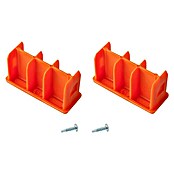 Krause Monto Tapón cabezal Monto (L x An: 64 x 25 mm, 1 par, Naranja)
