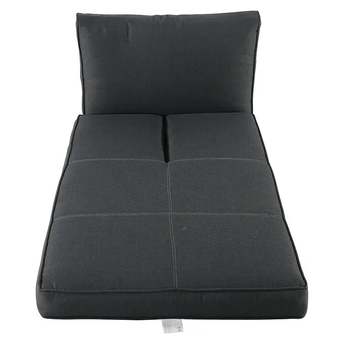 Sunfun Ersatzkissen - Passend für: Sunfun Emma Loungeelement - Schwarze Tagesliege mit gesteppter Matratze und Rückenkissen, ideal zum Entspannen und Ausruhen. Bequeme Polsterung für optimalen Komfort.
