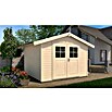 Weka Gartenhaus Mannheim (2,7 x 2,85 m, Wandstärke: 28 mm, Natur)
