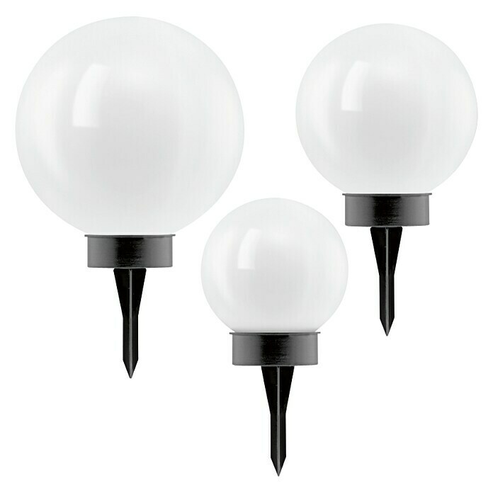 EGLO LEDSolarkugel (Mit Erdspiess, 3 Stk., Kunststoff)