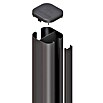Zaunpfosten System (7 x 7 x 240 cm, Anthrazit, Erdverbau)