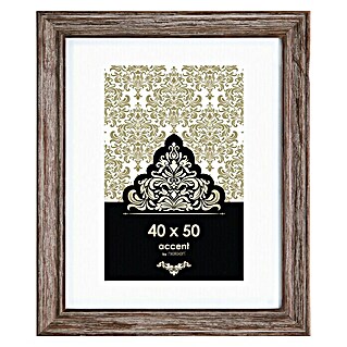 Accent Holzrahmen Vintage (40 x 50 cm, Braun)