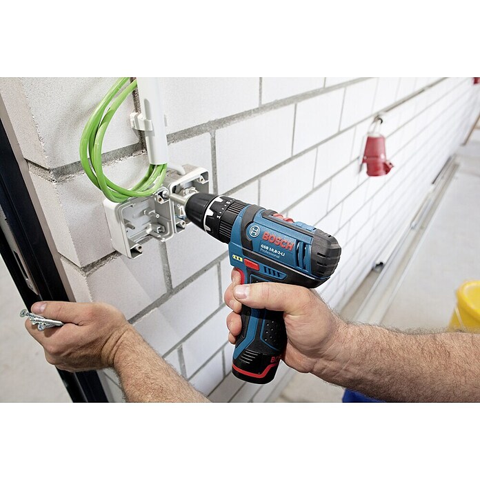 Bosch Professional Taladro atornillador percutor de batería (12 V, Iones de litio, Sin batería, Número de revoluciones de marcha en vacío: 0 r.p.m. - 1.300 r.p.m.)