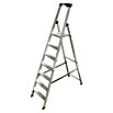 Krause Monto Stufenstehleiter Solido (Arbeitshöhe: 3,5 m, Anzahl Tritte: 7 Stufen, Tiefe Stufen: 80 mm, Aluminium)