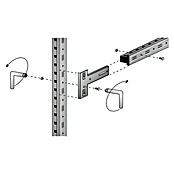 Scholz System Regalknoten-Set Grundelement (4 Stk., Verzinkt)