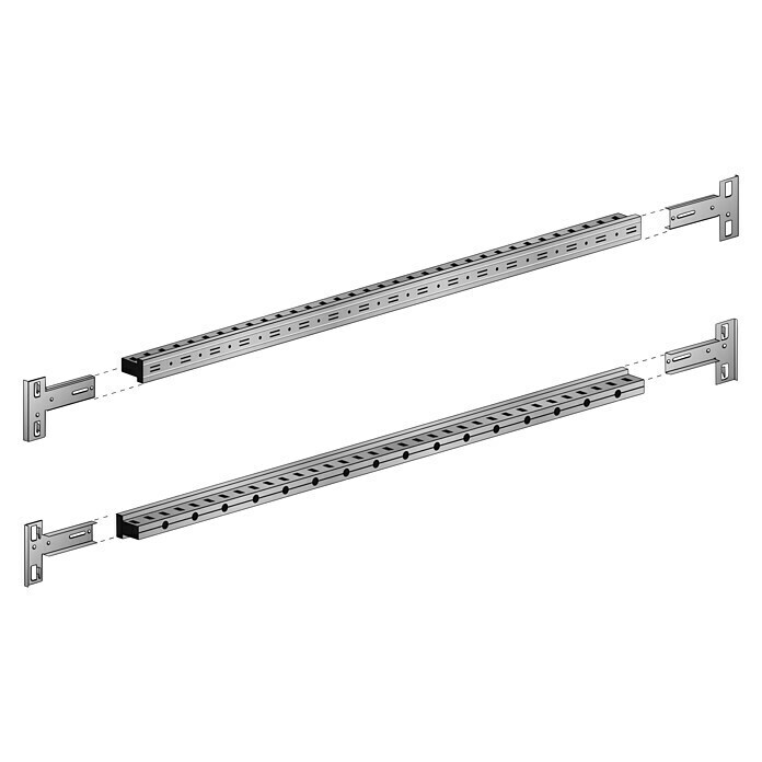 Scholz System Regalknoten-Set Grundelement (4 Stk., Verzinkt)