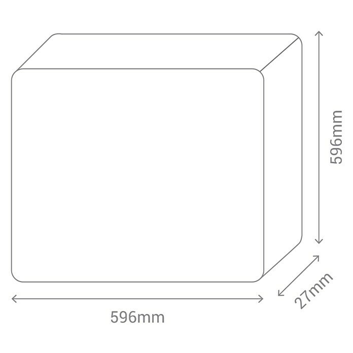Sulion Panel LED (40 W, Blanco, L x An x Al: 59,6 x 59,6 x 2,7 cm)