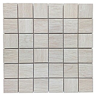 Malla mosaico Wood (29 x 29 cm, Beige)