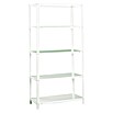 Simonrack Simonclassic Metallregal (L x B x H: 40 x 90 x 180 cm, Traglast: 75 kg/Boden, Anzahl Böden: 5 Stk., Weiß)