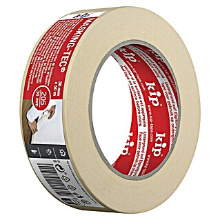 Kip Fina krep samoljepljiva traka (Samoljepljivo, 50 m x 36 mm x 0,13 mm, Otpornost na temperaturu: Do 80 °C)