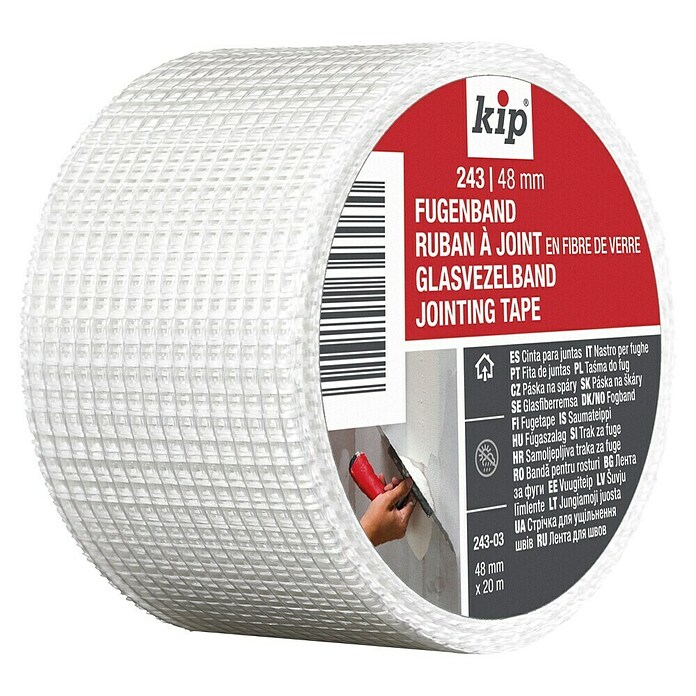 Kip Fugenband 243 (Selbstklebend, 20 m x 48 mm x 0,25 mm)