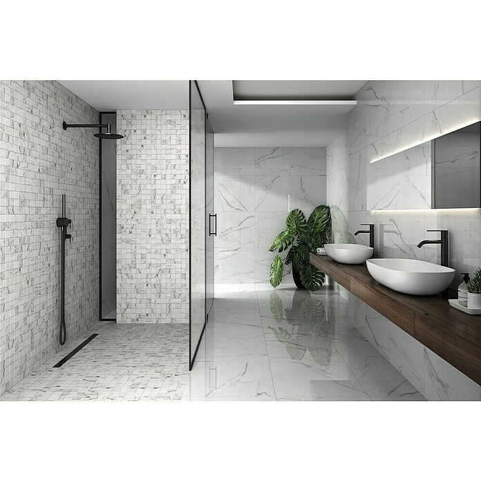 Malla mosaico Tecniq (30 x 30 cm, Calacatta, Mate) | BAUHAUS