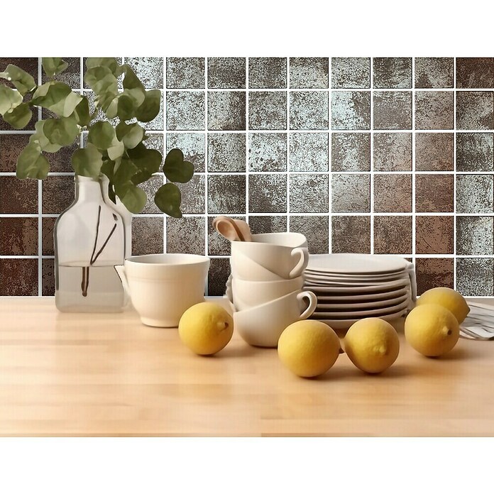 Malla mosaico metal (29 x 29 cm, Gold, Mate, 8 pzs.) | BAUHAUS