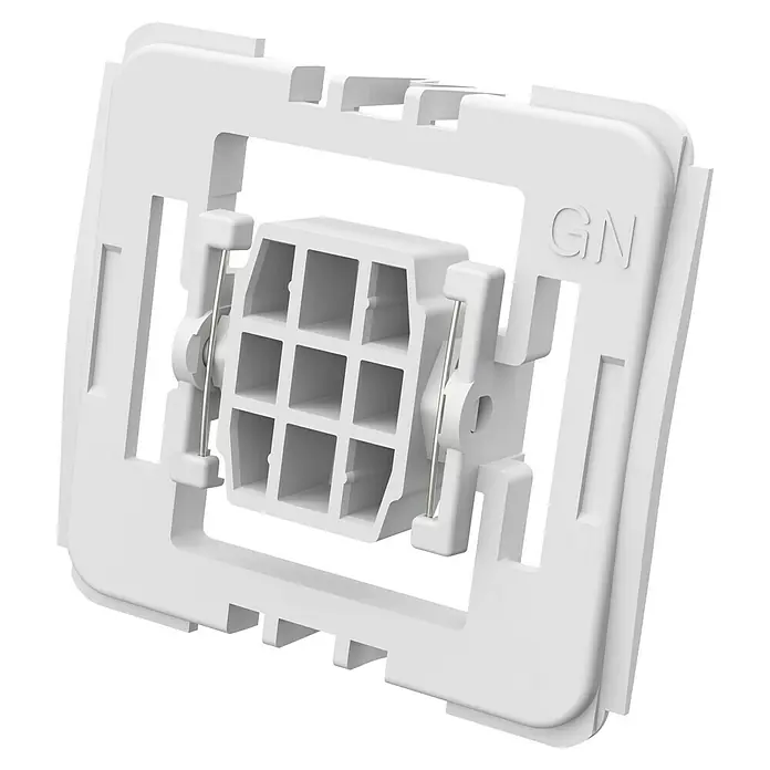Homematic IP Adapter Gira HmIP-ADA-GN - 1 Stk., Passend für: Gira - Weißer 9-Feld-Steckverbinder mit "GN" Aufdruck, ein praktisches Zubehör für elektronische Geräte.
