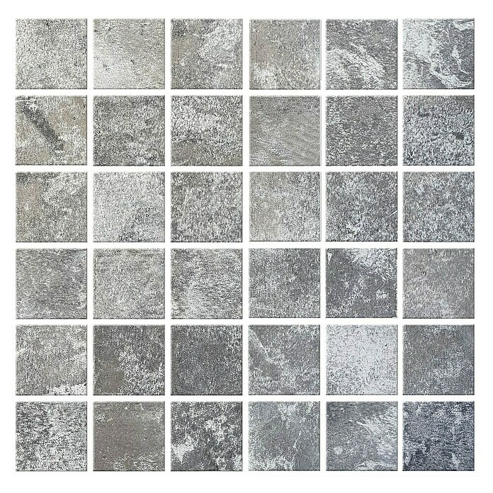 Malla mosaico Bali (29 x 29 cm, Grey, Mate, 8 pzs.) | BAUHAUS