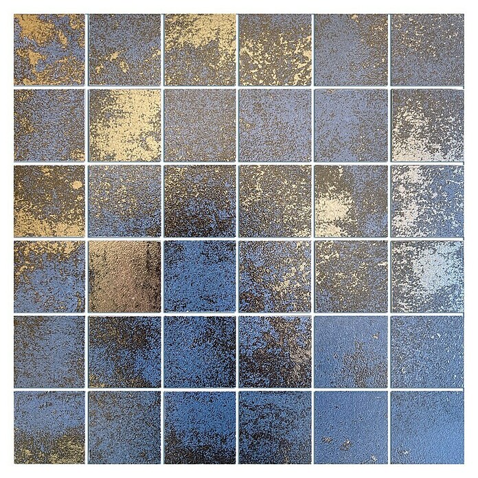 Malla mosaico metal (29 x 29 cm, Blue, Mate, 8 pzs.) | BAUHAUS