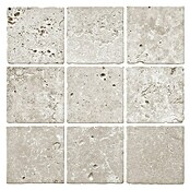 Malla mosaico Travertino cuadros (30 x 30 cm, Beige, Mate, 8 pzs.) | BAUHAUS