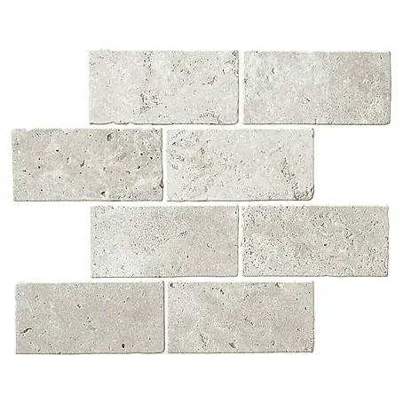 Malla mosaico Travertino rectángulo
