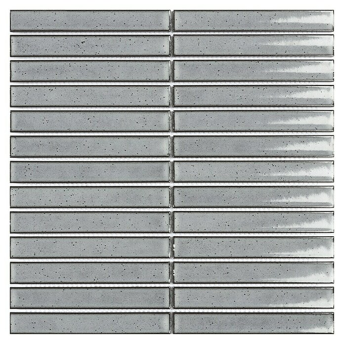 Malla mosaico Line (29,9 x 29,9 cm, Grey, Brillante, 1 pzs.) | BAUHAUS