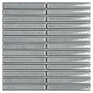 Malla mosaico Line (29,9 x 29,9 cm, Grey, Brillante, 8 pzs.)