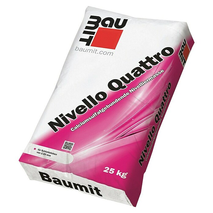 Baumit Nivelliermasse Nivello Quattro (25 kg, Schichtdicke: 1 - 20 mm)