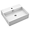 Camargue Paris Waschtisch 2.0 (B x L: 50,5 x 42,5 cm, Ohne Spezialglasur, Hahnloch: Mitte, Mit Überlauf, Weiß) | BAUHAUS