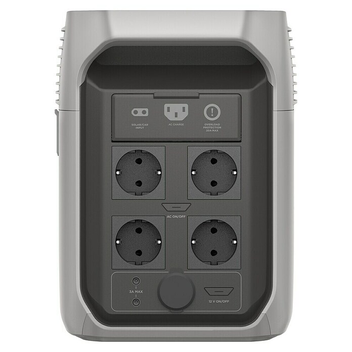EcoFlow Powerstation Delta 3 (1 536 Wh, Silber/Schwarz) | BAUHAUS