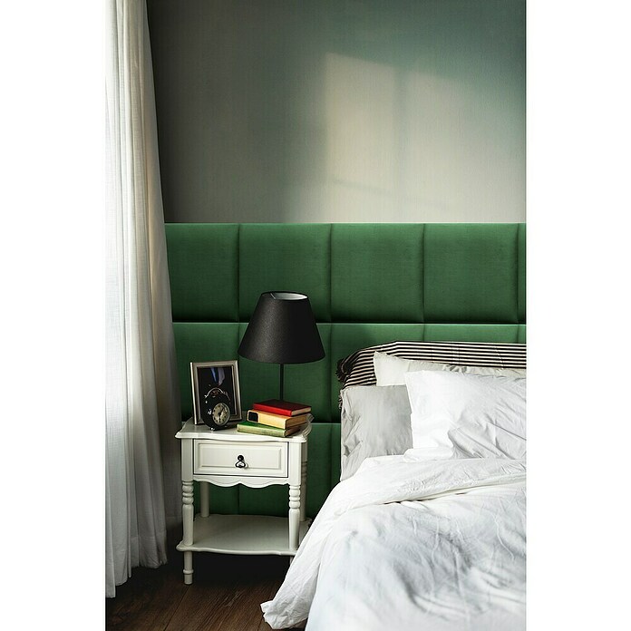 Fllow Wandpolster Velvet (Grün, L x B: 30 x 30 cm) | BAUHAUS