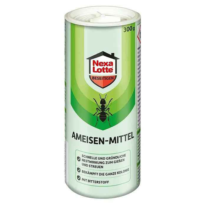 Nexa Lotte Ameisen-Mittel - 300 g - Ameisenmittel von Nexa Lotte zur Bekämpfung von Ameisen im Haus und Garten, schnelle Nestwirkung und Bitterstoff, 300g.