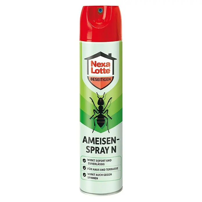 Nexa Lotte Beseitigen Ameisenspray N - 400 ml - Produktbild: Nexa Lotte Ameisen Spray N zur schnellen und zuverlässigen Beseitigung von Ameisen in Haus und Garten, wirkt auch gegen Spinnen.