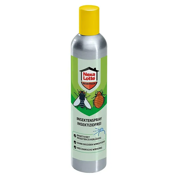 Nexa Lotte Beseitigen Insekten-Spray Insektizidfrei - 300 ml - Insektenspray von Nexa Lotte zur zuverlässigen Inaktivierung von Insekten, ohne Biozide und mit mechanischer Wirkung.