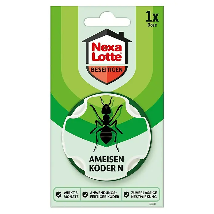 Nexa Lotte Beseitigen Ameisenköder N - 1 Stk. - Nexa Lotte Ameisen Köder N: Zuverlässige Beseitigung von Ameisen im und um das Haus, wirkt bis zu 3 Monate mit Nestwirkung.