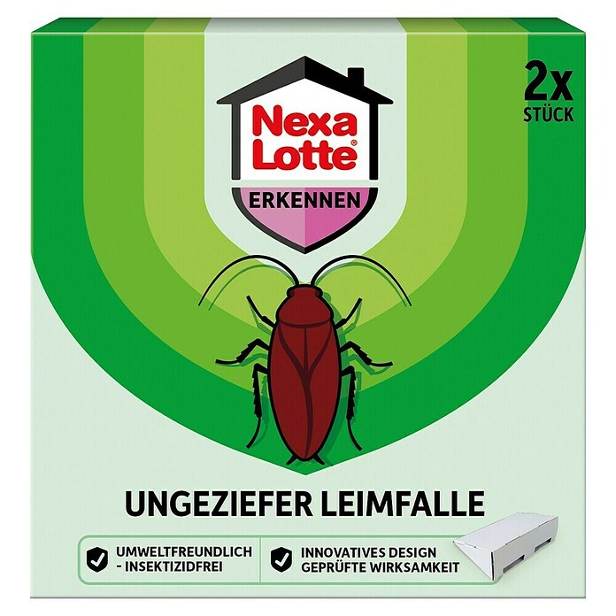 Nexa Lotte Erkennen Klebefalle Ungeziefer (2 Stk.) | BAUHAUS