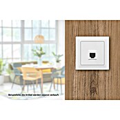 Siemens DELTA Mega Netzwerk-Anschlussdose SIE044103 (Polar Weiß, Glänzend, 1 Stk.) | BAUHAUS