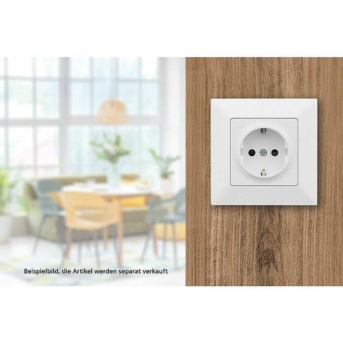 Siemens DELTA Mega Steckdose SIE044073 (Polar Weiß, Glänzend, Kunststoff, Unterputzmontage) | BAUHAUS