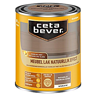 Cetabever Houtlak voor meubels (Natuur Vergrijsd Notenhout, 750 ml)