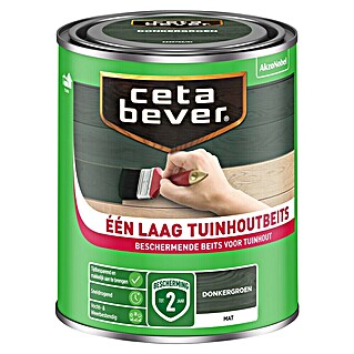 Cetabever Eén laag-beits (Donker Groen, 750 ml, Mat)