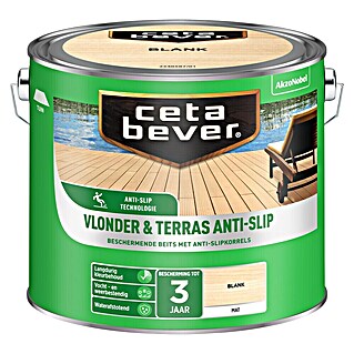 Cetabever Houtbeits Terras & Vlonder - Antislip (Kleurloos, 2,5 l, Mat)