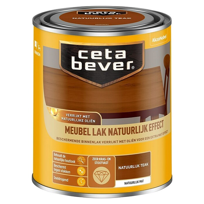 Cetabever Houtlak voor meubels (Natuur Teak, 750 ml) | BAUHAUS