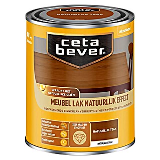 Cetabever Houtlak voor meubels (Natuur Teak, 750 ml)