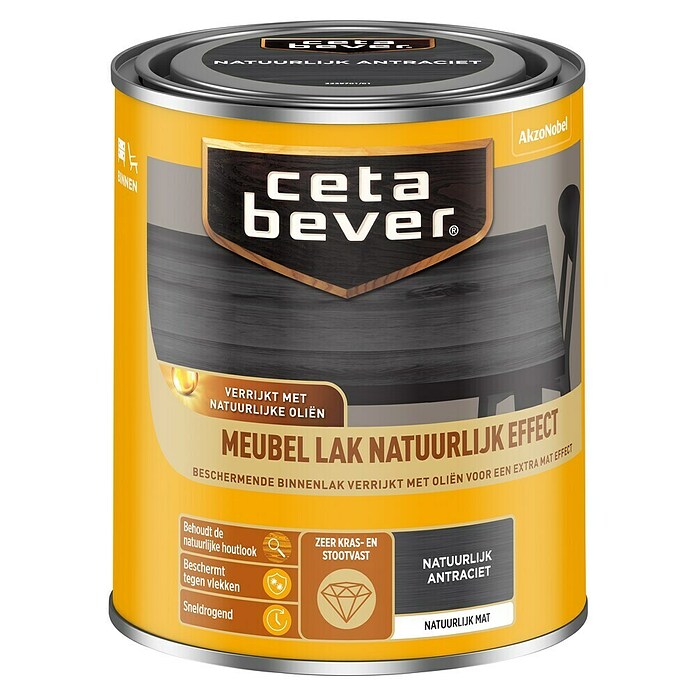 Cetabever Houtlak voor meubels (Antraciet, 750 ml) | BAUHAUS
