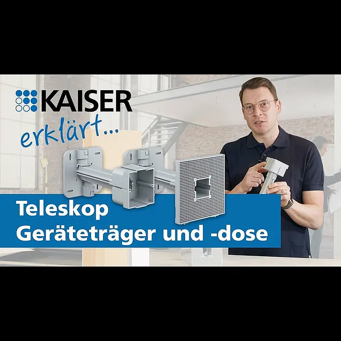 Kaiser Halter Teleskop-Gerätedose 1159-61 - B x L: 120 x 120 mm - KAISER erklrt - Teleskop-Gertetrger und -Gertedose