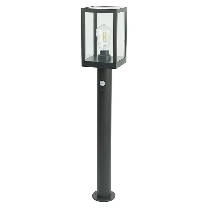 Garza Poste solar LED Becquer (14 x 15 x 80 cm, Negro) | BAUHAUS